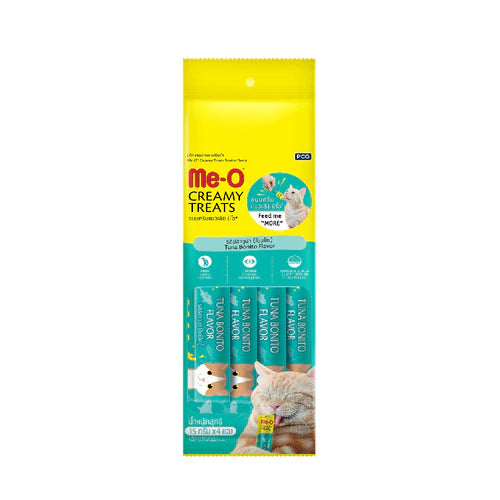 ME-O CAT FOOD CREAMY TREATS BONITO FLAVOR