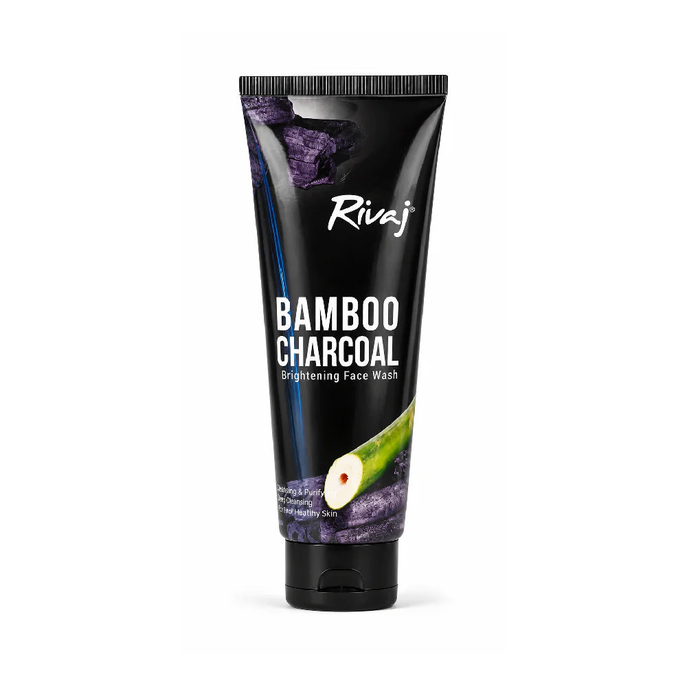 RIVAJ BAMBOO CHARCOAL WHITENING FACE WASH 100 ML