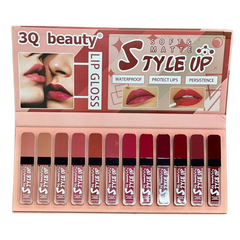 Quetee 3Q Beauty Soft And Matte Style Up Matte Lip Gloss 12Pcs Set