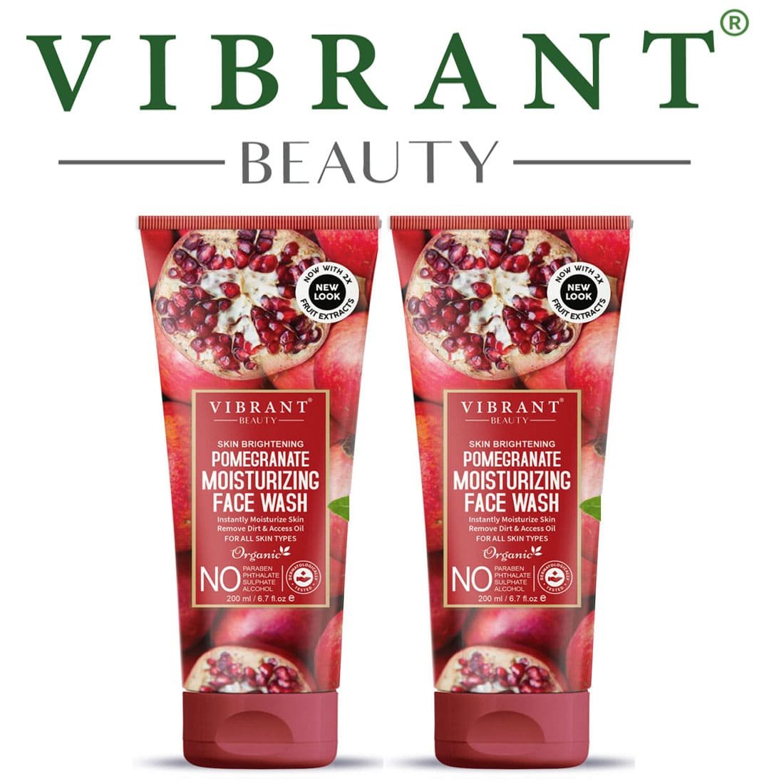 Vibrant Beauty Pomegranate Moisturizing Face Wash