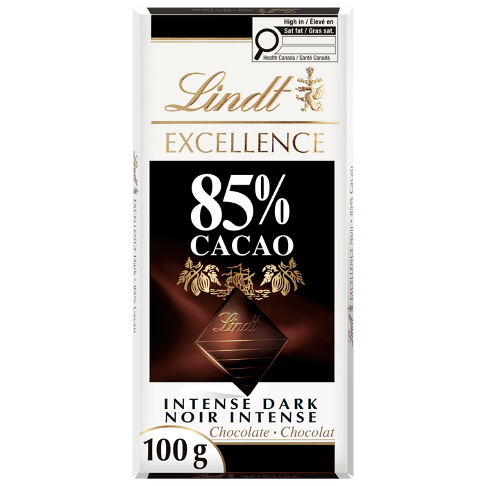 Lindt Excellence 85% Cocoa Dark Chocolate 100g