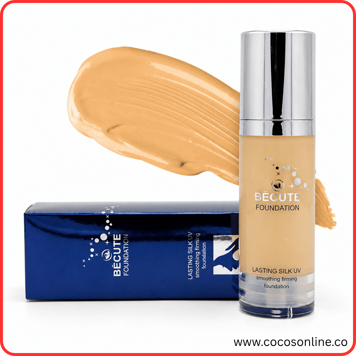 Becute Cosmetics Foundation Lasting Silk #SFF02 ( 50 ML )