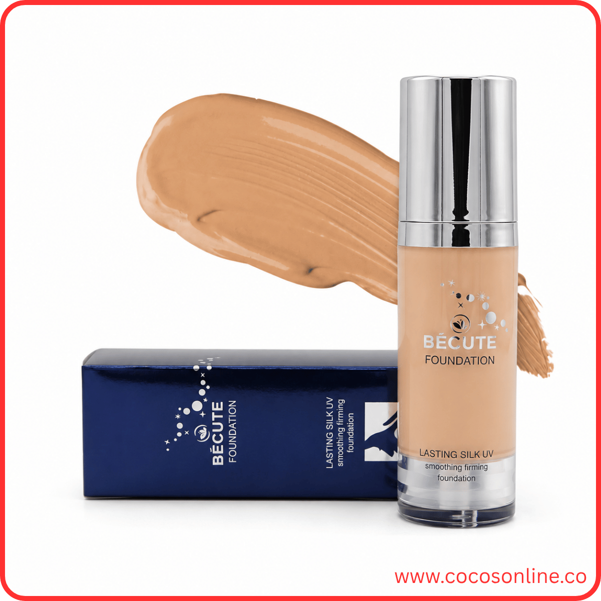 Becute Cosmetics Foundation Lasting Silk #SFF01 ( 50 ML )