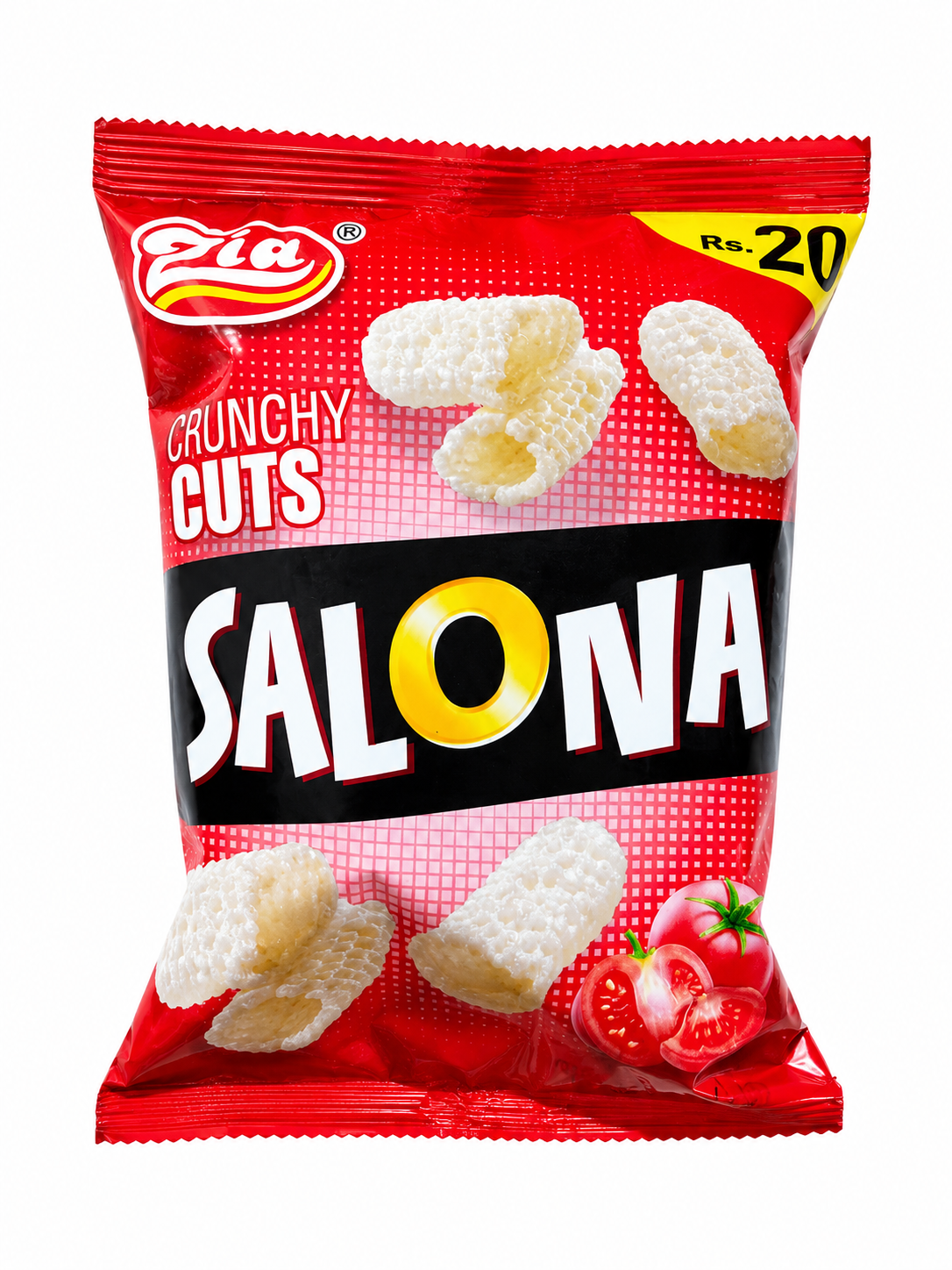 Zia Salona Crunchy Cuts – Crispy Tomato Flavored Corn Snacks