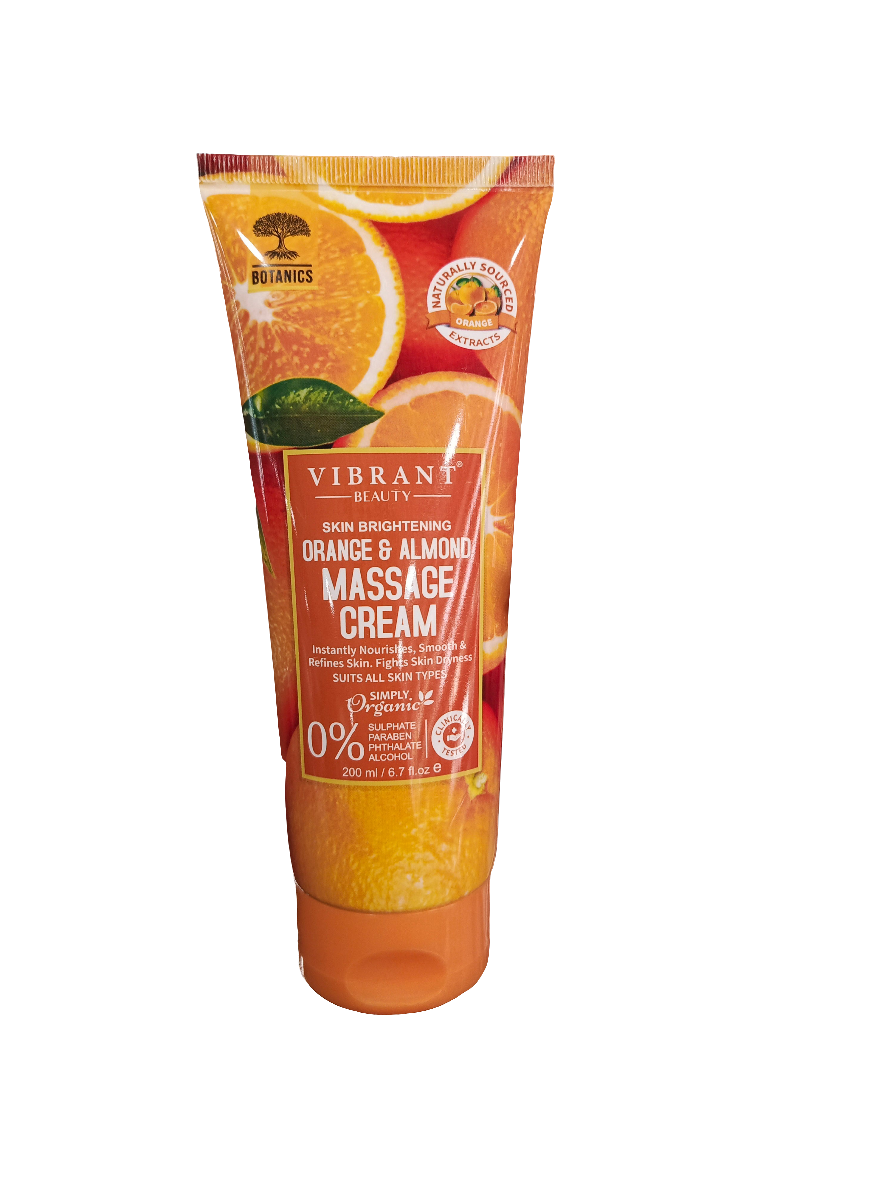 Botanics vibrant beauty massage cream orange & almond