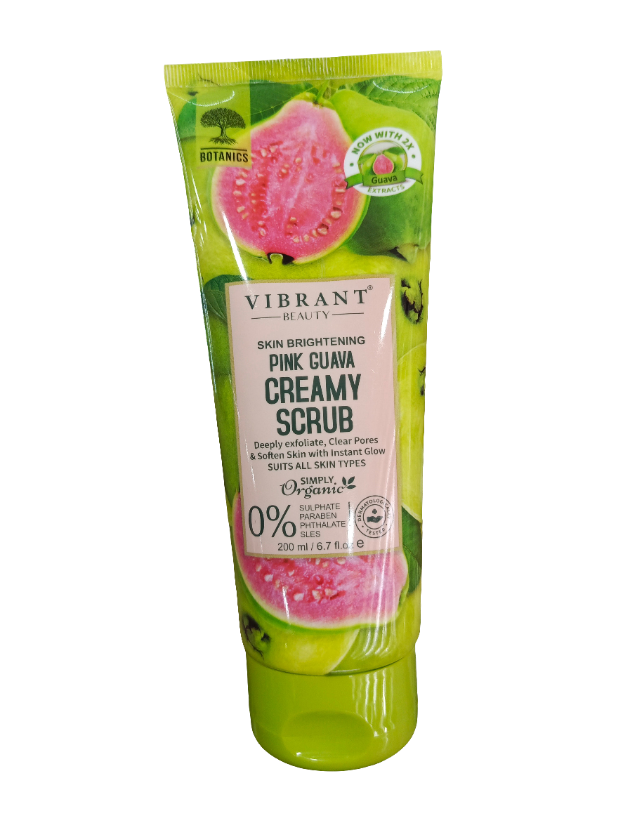 Botanics vibrant beauty creamy scrub pink guava