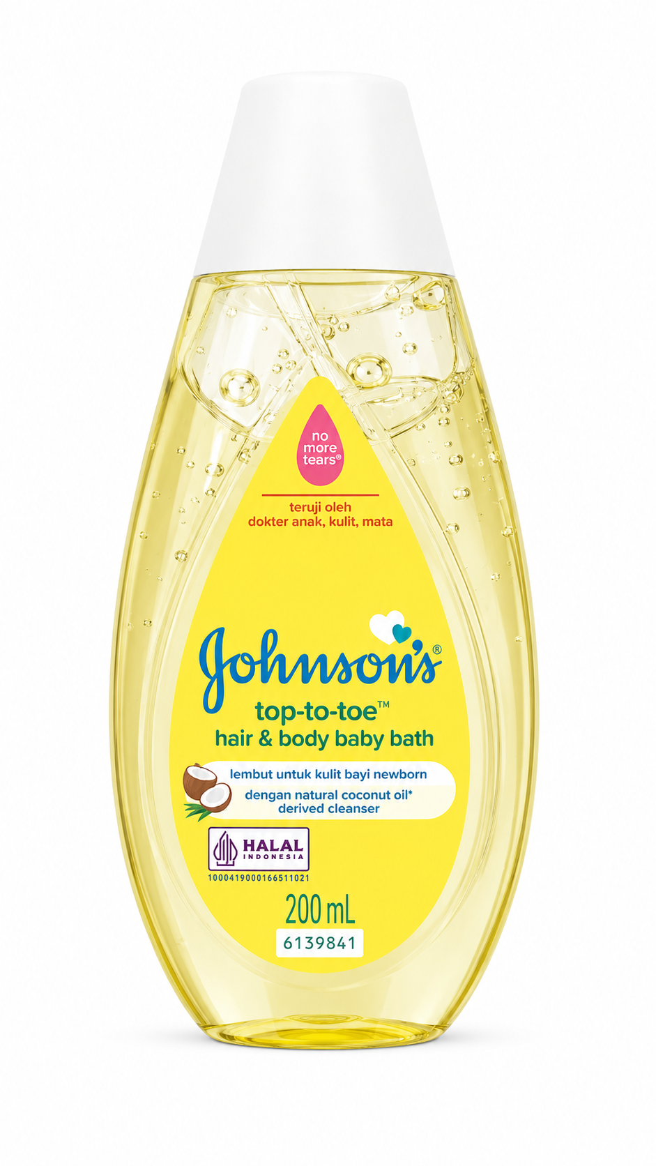 Johnson’s Top-to-Toe Hair & Body Baby Bath 200ml