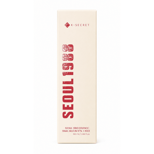 K-SECRET Seoul 1988 Essence – Snail Mucin 97% + Rice – 100ml