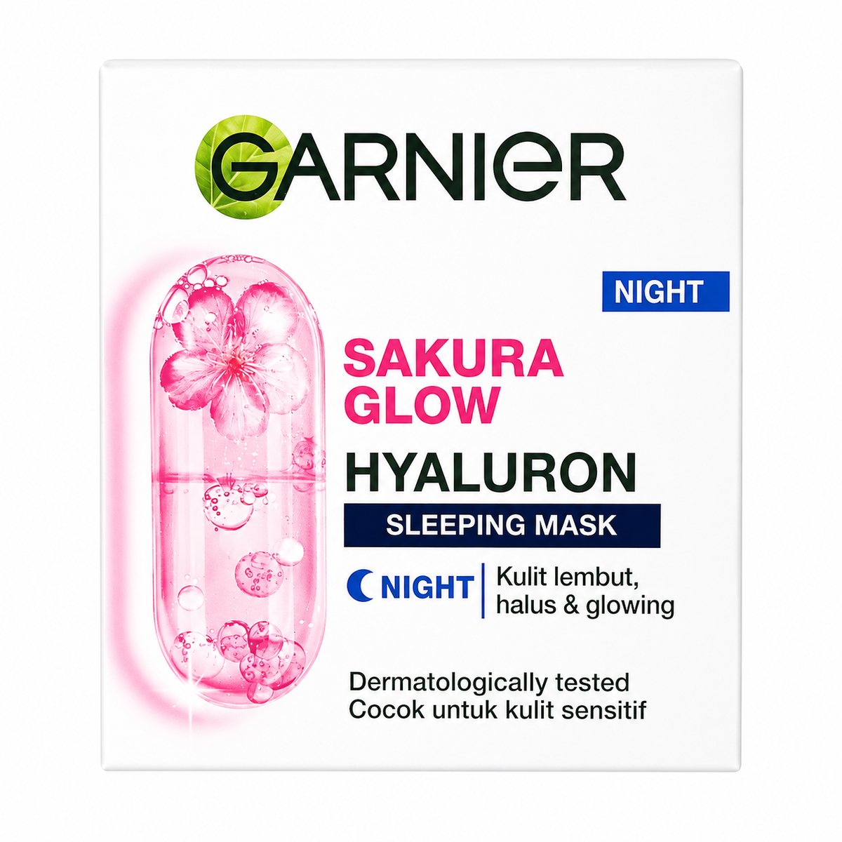Garnier Sakura Glow Hyaluron Sleeping Mask Night Cream 50ml