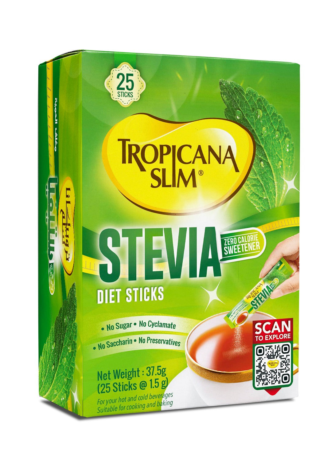 tropicana slim stevia diet sachet 25 pcs