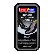 Power Plus Instant Black Shoe Shine Sponge