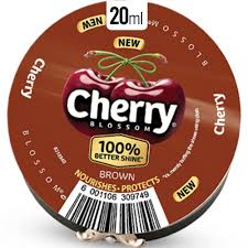 Cherry Blossom Dark Tan Shoe Polish 20ml