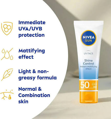 NIVEA SUN FACE CREAM SHINE CONTROL 40 ML
