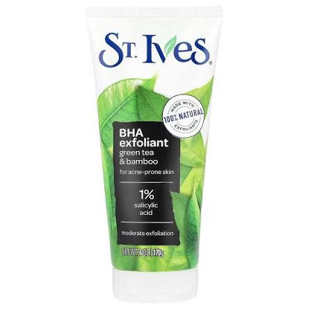 St. Ives, BHA Exfoliant, Green Tea & Bamboo, For Acne-Prone Skin, 6 oz (170 g)