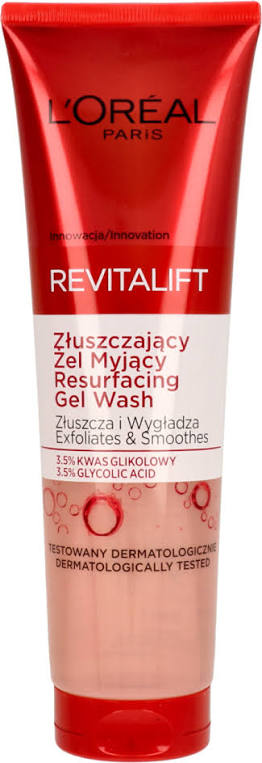 L'Oreal Revitalift Glycolic Resurfacing Gel Wash Cleanser 150 ML
