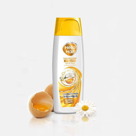 Golden Pearl Hello Hair - Egg Protein Shampoo Soft & Shine 360 ML