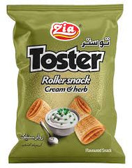 Zia Toster Roller Snack Cream & Herb Flavoured Snack 50 Rs