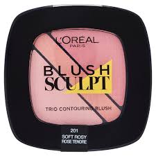 L'Oreal Blush Sculpt Trio Contouring Blush - 201 Soft Rosy