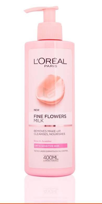 LOREAL FINE FLOWERS MILK DRY AND SENSETIVE SKIN 400 ML