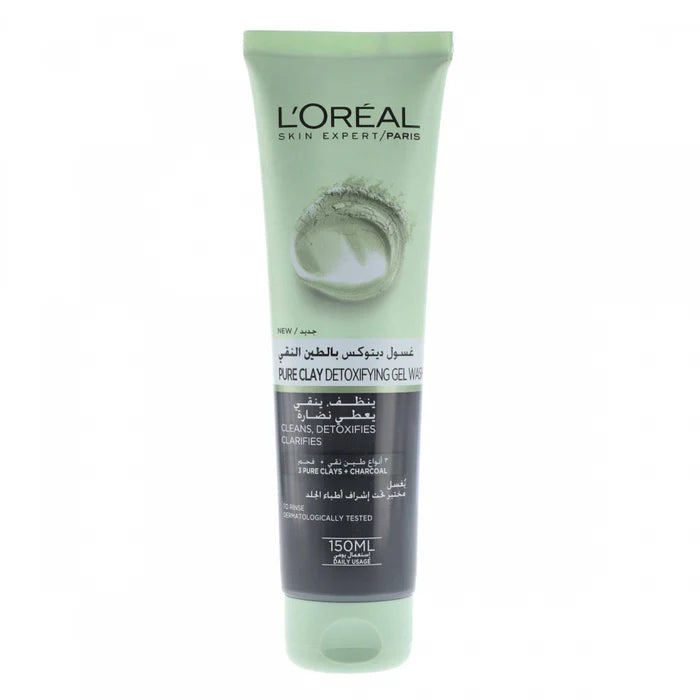 LOreal Paris Pure Clay Detoxifying Gel Wash 150ml
