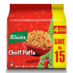 Knorr Noodles Chatt Patta, Family Pack, 4-Pack Inside 180g