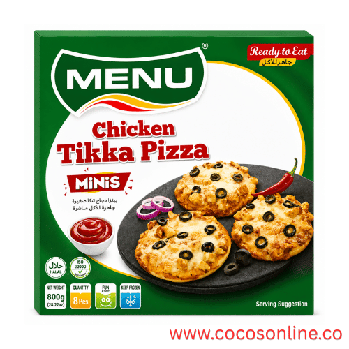 MENU CHICKEN TIKKA PIZZA MINIS 800GM