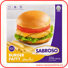 SABROSO BURGER PATTIES 16 PCS 1000 GM