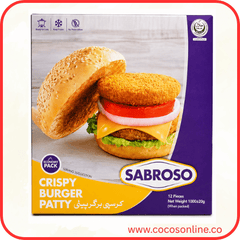 SABROSO CRISPY BURGER PATTY 12 PCS 1000 GM