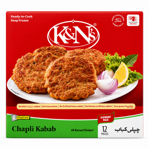 K&N's Chicken Chapli Kabab 12 PCS