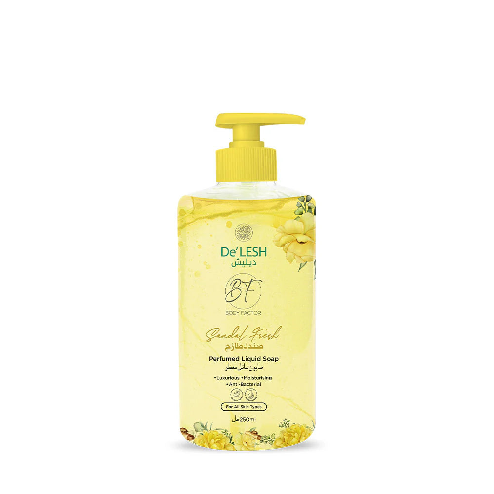 De'Lesh Body Factor Perfumed Liquid Soap (Sandal Fresh) 250 ML