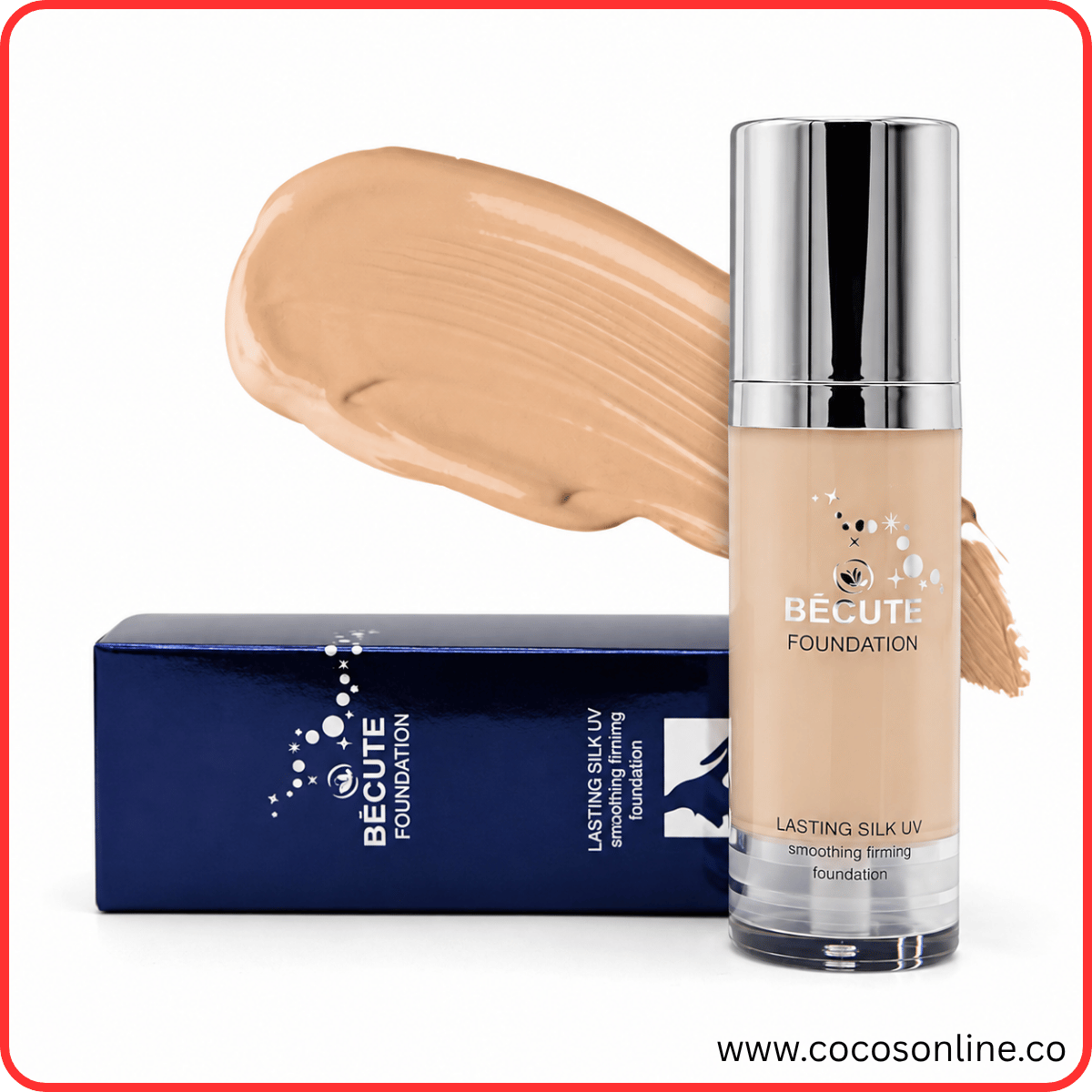 Becute Cosmetics Foundation Lasting Silk #SFF04 ( 50 ML )