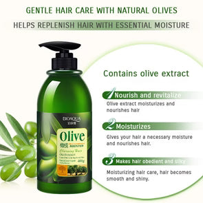 BIOAQUA Olives Anti-Dandruff & Smoothing Shampoo 400g