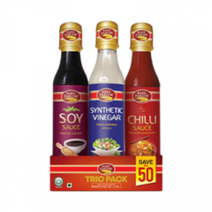 Bake Parlor Vinegar, Chilli, Soya Sauce 300 ml Trio Pack